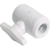 Alphacool Rubinetto a sfera Eiszapfen 2 x G1/4 filettatura interna, Pezzo di Gallo bianco