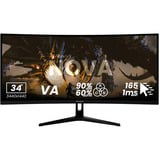 Arozzi AZ-NO-34T2K165, Monitor di gioco Nero