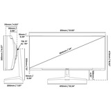 Arozzi Nova 34T2K165, Monitor di gioco Nero