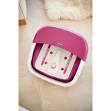 Beurer Vasca per pediluvio con bolle FB 30, Idromassaggio plantare bianco/Lampone