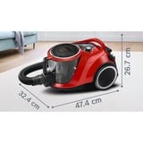Bosch BGC41PET, Aspirapolvere rosso/Nero