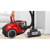 Bosch Serie 6 ProAnimal 2,4 L A cilindro Secco 750 W Senza sacchetto, Aspirapolvere rosso/Nero, 750 W, A cilindro, Secco, Senza sacchetto, 2,4 L, HEPA, Filtro igienico