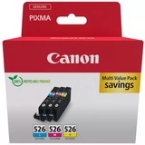 Canon 4541B018 cartuccia d'inchiostro 3 pz Originale Ciano, Magenta, Giallo Ciano, Magenta, Giallo, 3 pz, Confezione multipla