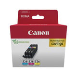 Canon 4541B018 cartuccia d'inchiostro 3 pz Originale Ciano, Magenta, Giallo Ciano, Magenta, Giallo, 3 pz, Confezione multipla