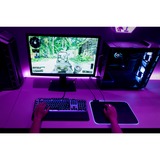 Cooler Master Gaming MP750 Tappetino per mouse per gioco da computer Nero, Porpora Nero, Nero, Porpora, Monocromatico, Cotone, Plastica, Gomma, Alimentazione USB, Barra appoggiaferro antiscivolo, Tappetino per mouse per gioco da computer