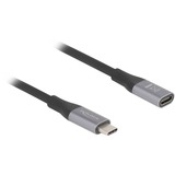 DeLOCK 81202, Cavo di prolunga Nero/grigio