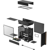 DeepCool CL660, Chassis Tower Nero/legno