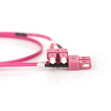 Digitus Cavo patch LWL, duplex, connettore SC > SC, multimodo OM4 viola