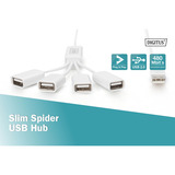 Digitus DA-70216, Hub USB bianco