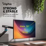 Digitus DA-90469, Base per monitor Nero
