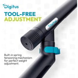 Digitus Supporto per monitor design singolo, 35", 10 kg, Base per monitor Nero