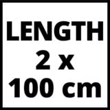 EINHELL Führungsschiene Alu 2x1000mm| 4502118 Binario guida alluminio, Binario guida, Einhell, 200 mm, 1080 mm, 30 mm, 4,2 kg