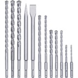EINHELL Set di scalpelli e punte SDS Plus, 12 pezzi, Set scalpello & trapano  