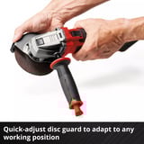 EINHELL Smerigliatrice angolare a batteria Power X-Change TE-AG 18/115-2 Li - Solo, 18 Volt rosso/Nero