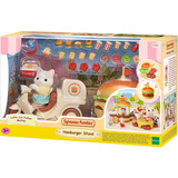EPOCH Sylvanian Families - Chiosco mobile di hamburger con figura, Giochi di costruzione 