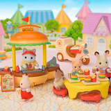 EPOCH Sylvanian Families - Chiosco mobile di hamburger con figura, Giochi di costruzione 