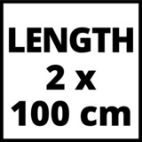 Einhell Führungsschiene Alu 2x1000mm| 4502118 Binario guida alluminio, Binario guida, Einhell, 200 mm, 1080 mm, 30 mm, 4,2 kg