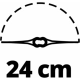 Einhell GE-CT 18 Li 24 cm Batteria Rosso rosso/Nero, 24 cm, 12 cm, 180°, 0,24 m, 8500 Giri/min, Rosso