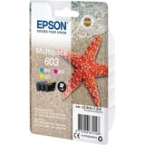 Epson Multipack 3-colours 603 Ink, Inchiostro Resa standard, 2,4 ml, 130 pagine, 1 pz, Confezione multipla
