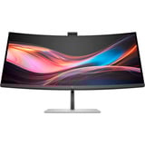 HP Series 7 Pro Monitor serie 7 Pro WQHD per videoconferenze da 34'' - 734pm, Monitor LED Nero/Argento, 86,4 cm (34"), 3440 x 1440 Pixel, Wide Quad HD, LCD, 5 ms, Nero, Argento