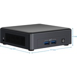Intel® NUC 11 Pro UCFF Nero i5-1135G7 Nero, UCFF, Mini PC barebone, DDR4-SDRAM, M.2, Wi-Fi 6 (802.11ax), 28 W