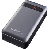 Intenso PD20000 Power Delivery Polimeri di litio (LiPo) 20000 mAh Antracite, Powerbank  grigio, 20000 mAh, Polimeri di litio (LiPo), Quick Charge 3.0, Antracite