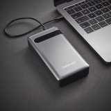 Intenso PD20000 Power Delivery Polimeri di litio (LiPo) 20000 mAh Antracite, Powerbank  grigio, 20000 mAh, Polimeri di litio (LiPo), Quick Charge 3.0, Antracite