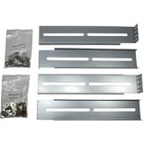 Inter-Tech 88887129 kit di fissaggio, Rotaie di montaggio argento, 2,37 kg, 2,55 kg