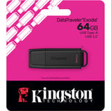 Kingston DataTraveler Exodia 64 GB, Chiavetta USB Nero