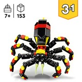 LEGO Creator Animali selvatici: ragno trasformista, Giochi di costruzione Set da costruzione, 7 anno/i, Plastica, 153 pz, 153 g