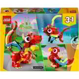 LEGO Creator Drago rosso, Giochi di costruzione Set da costruzione, 6 anno/i, Plastica, 149 pz, 185 g
