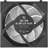 Lian Li UNI FAN SL-INF LCD FLEX 120 Wireless, Ventola Nero