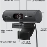 Logitech Brio 500, Webcam Nero