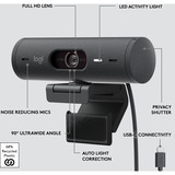 Logitech Brio 500, Webcam Nero