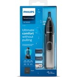 Philips 3000 series Rifinitore Taglia Peli Naso e Orecchie NT3650/16, Tagliapeli Naso ed Orecchie grigio/Nero, Grigio, Acciaio inox, Batteria, Stilo AA, Alcalino