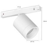 Philips Hue Faretto cilindrico Perifo, Lampada bianco, Philips Hue White and Color ambiance Faretto cilindrico Perifo, Faretto luminoso intelligente, Bluetooth, Bianco, LED integrato, Metallo, Lampadina/e non sostituibile/i