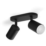 Philips Hue White & Color Ambiance Fugato Spot Doppio, Lampada Nero