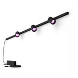 Philips Hue White & Color Ambiance Perifo Set base Applique 3 faretti Nero