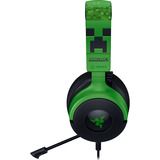 Razer Kraken V4 X - Minecraft Edition, Cuffia da gioco Nero/Verde