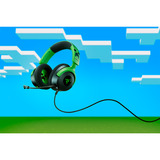 Razer Kraken V4 X - Minecraft Edition, Cuffia da gioco Nero/Verde