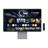 SAMSUNG Smart Monitor M9 - M90SF da 32" UHD, Monitor OLED argento, 81,3 cm (32"), 3840 x 2160 Pixel, 4K Ultra HD, OLED, 0,03 ms, Argento