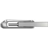 SanDisk Ultra Dual Drive Luxe unità flash USB 256 GB USB Type-A / USB Type-C 3.2 Gen 1 (3.1 Gen 1) Acciaio inossidabile, Chiavetta USB argento, 256 GB, USB Type-A / USB Type-C, 3.2 Gen 1 (3.1 Gen 1), 150 MB/s, Girevole, Acciaio inossidabile