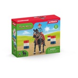 Schleich Farm World Cowgirl Barrel Racing Fun 3 anno/i, Multicolore