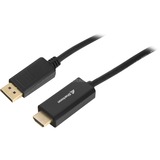 Sharkoon DisplayPort 1.2 > HDMI 4K, Adattatore Nero