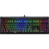 Sharkoon SKILLER SGK60 tastiera USB QWERTY Inglese US Nero Nero, Full-size (100%), USB, Interruttore a chiave meccanica, QWERTY, LED RGB, Nero