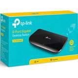 TP-Link Switch Desktop 8-porte Gigabit Unmanaged (8 porte RJ45 10/100/1000M), Interruttore Nero, Non gestito, Gigabit Ethernet (10/100/1000), Full duplex, Montabile a parete