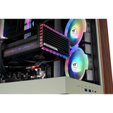 Thermaltake CA-11E-00MEWN-WS, Chassis Tower verde chiaro/legno