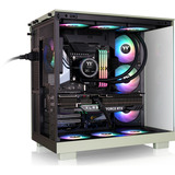 Thermaltake View 380 XL WS ARGB, Chassis Tower verde chiaro/legno
