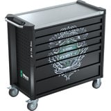 Wera 9702 Tool Rebel Carrello da officina Stainless XXL 2, con equipaggiamento, Carrelli per attrezzi Nero/Argento