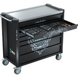 Wera 9702 Tool Rebel Carrello da officina Stainless XXL 2, con equipaggiamento, Carrelli per attrezzi Nero/Argento